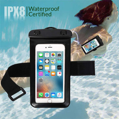 PVC IPX8 Suya Dayanıklı Telefon Kılıfı, Kol Bandı ile Yüzme Sürüşü