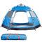 Fiberglas 3-4 Kişilik Pop Up Kamp Aile Çadırları 190T Polyester Barınaklar
