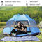 Fiberglas 3-4 Kişilik Pop Up Kamp Aile Çadırları 190T Polyester Barınaklar