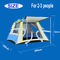 Açık Otomatik Katlanır Kamp Çadırı 190T Polyester Dört Taraflı Üç Pencere